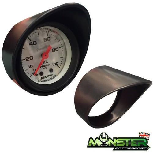 52mm boost gauge hood visor - gauge, hood/visor