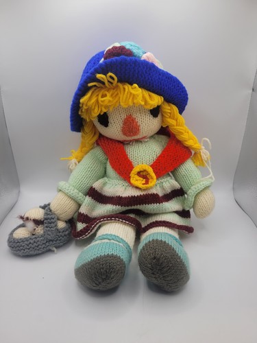 Hand knitted scarecrow - hand,