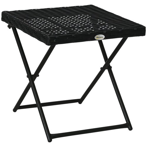 Outsunny folding square rattan - outsunny,