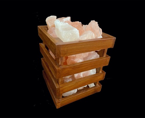 Wooden basket himalayan rock - wooden,