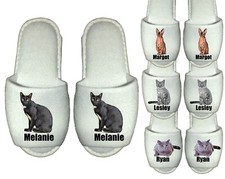 Personalised cat slippers - cat,