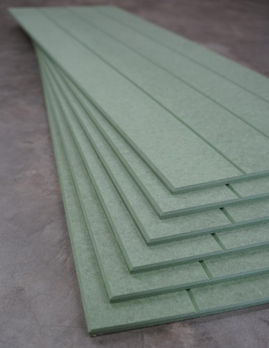 Grooved mdf wall - grooved,