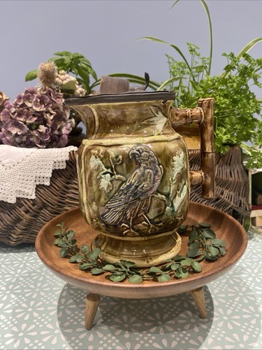 Antique original majolica jug - antique,