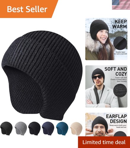 Fashionable knit earflap - knit,