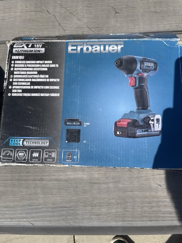 Erbauer ebid18li impact driver - impact,