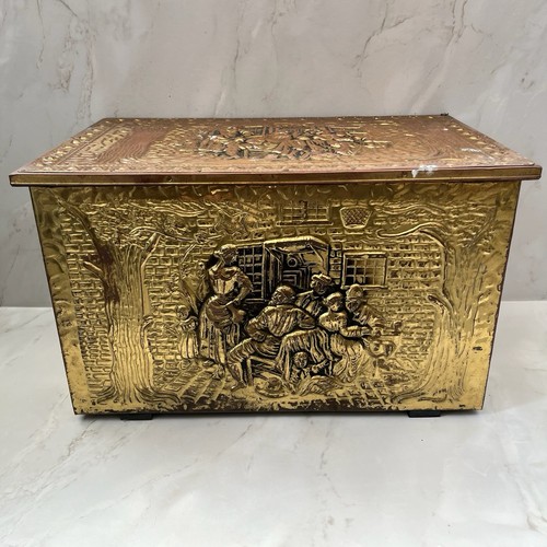 Embossed brass coal - embossed,