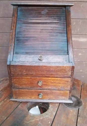 Vintage desktop tambour - vintage,