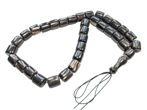 Buffalo horn prayer - horn, beads