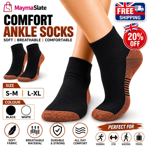 Copper compression ankle socks - ankle,