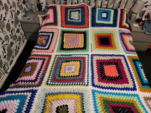 Hand crocheted bespoke bed - hand,
