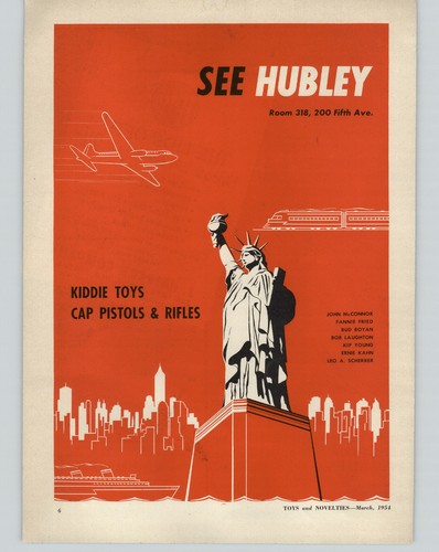 1954 paper hubley toy - 1954, cap