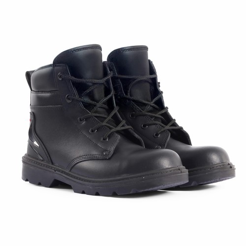 Mens black steel toe work - steel,