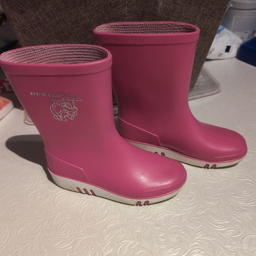 Dunlop rubber kids wellies - dunlop,