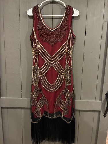 Women burgundy gold - women’s, l