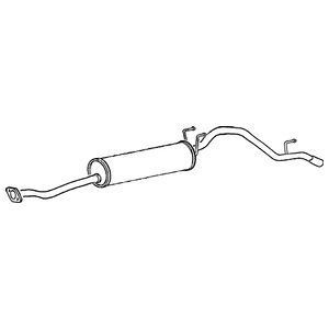 Tail pipe with - box, for
