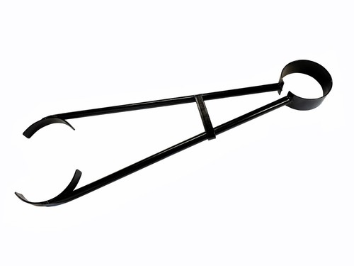 Foundry crucible flask tongs - crucible,
