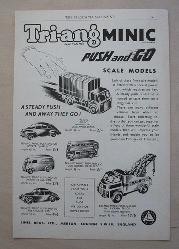 Tri ang minic 1950 - tri-ang,