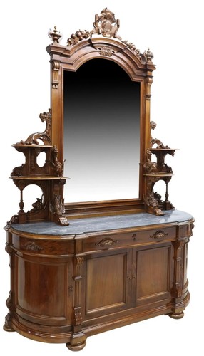 Sideboard mirrored carved - sideboard,,