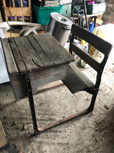 Oak iron vintage school - &,