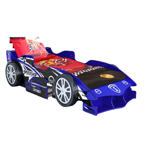 Kids blue race - bed, frame
