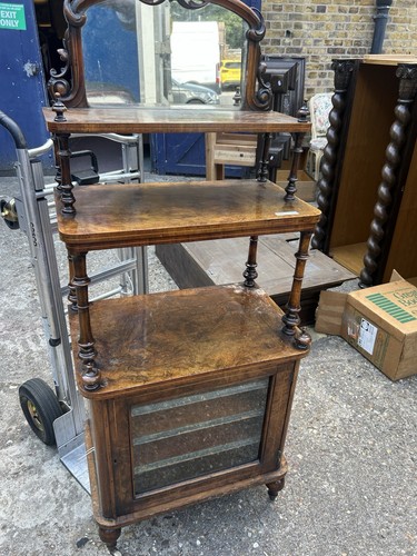 Edwardian music cabinet - edwardian,