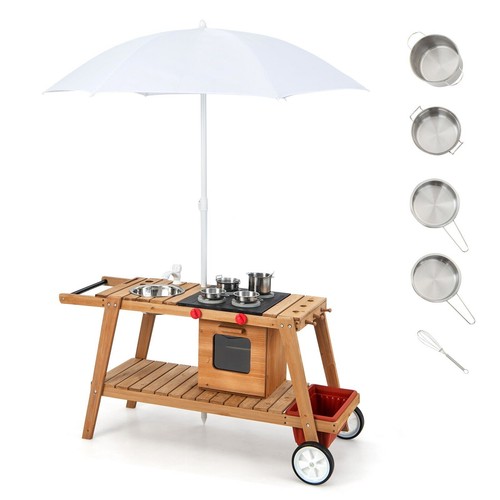 Wooden mud kitchen outdoor - mud,