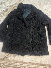 Vintage Black Astrakhan Fur