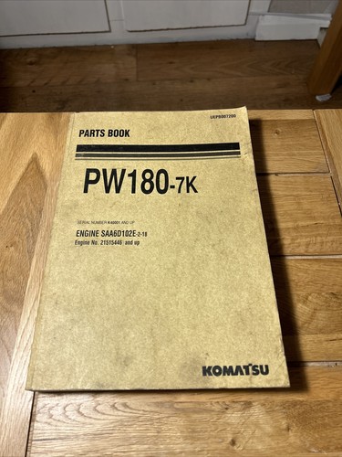 Komatsu pw180 parts - komatsu, manual