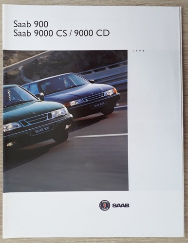 Saab 900 9000 range brochure - &,