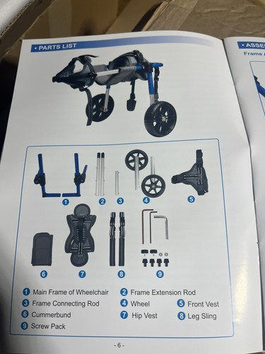 Adjustable dog wheelchair for - adjustable,