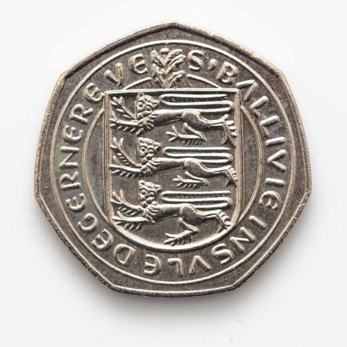 Guernsey fifty pence - guernsey:, new