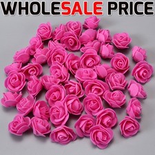 500 Foam Mini Roses WHOLESALE Heads Buds Small Flowers Wedding Home Party UK