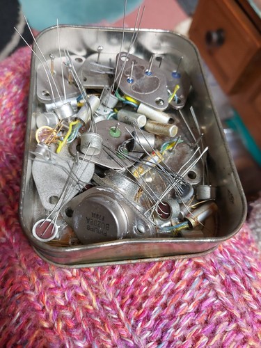 Old tin full - tin, of