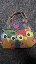 New Owl Woven Zip Up Handbag Women’s Pagan Hippy Festival Bag New Uk