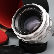 Carl Zeiss Jena Biotar 58mm f/2 - m42 aluminum lens made in Germany