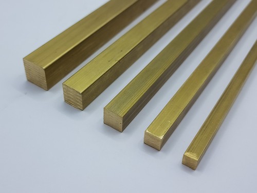 Brass bar ms58 square profile - square,