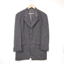 Magee "Prince Edward" Black Wool Long Suit Jacket with Satin Collar "R" Ex-Hire