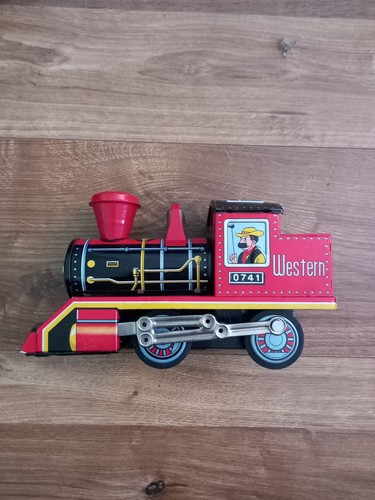 Vintage tin plate western - tin,