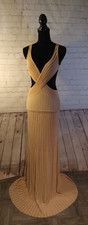 EUC VTG nude/tan HERVE LEGER