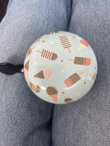 Light blue ice cream print - light,