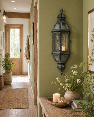 Wall sconce candle holder - holder, with