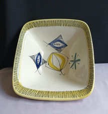 Vintage Stavangerflint Bambus Series Bowl Salad Fruit Inger Waage Norway