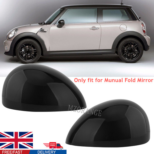 Gloss black wing mirror - black,