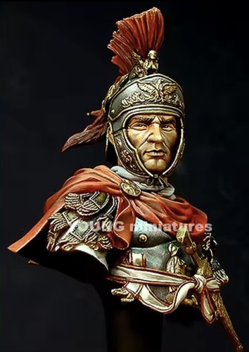Roman officer resin bust - roman,