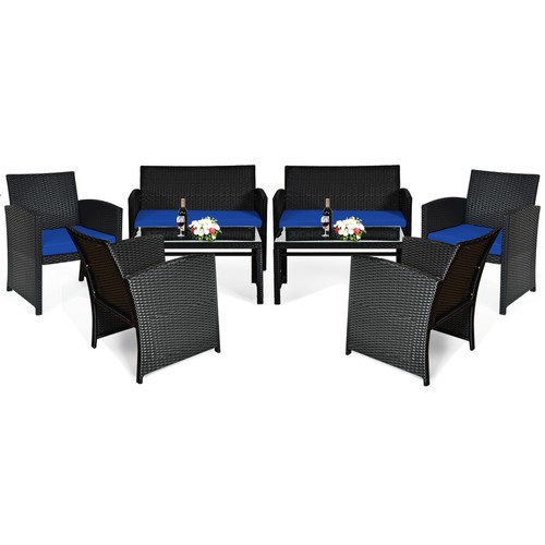 Patio 8pcs rattan furniture - patio,