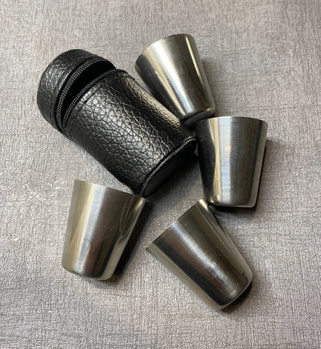 Stirrup cups small leather - in,