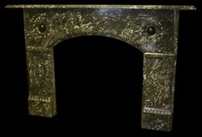 Antique St Annes marble fire surround fireplace for log burner or dog grate