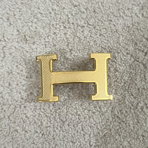 Hermès belt buckle - h, gold