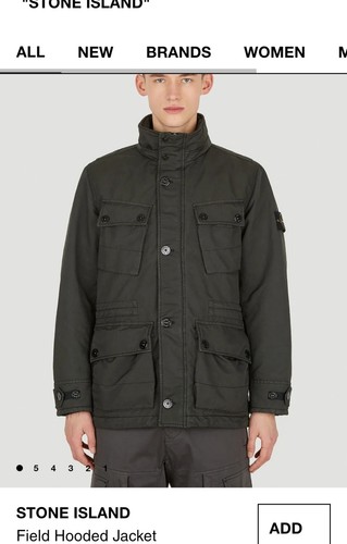 Stone island field hooded - stone,