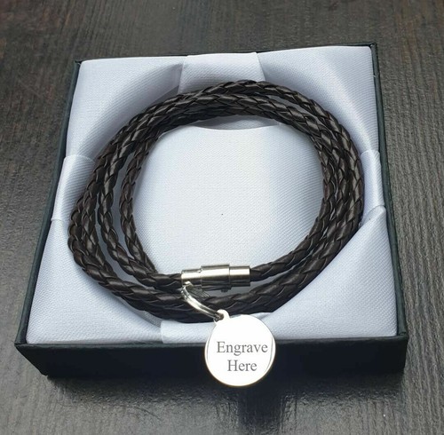 Mens leather wrap bracelet - wrap,